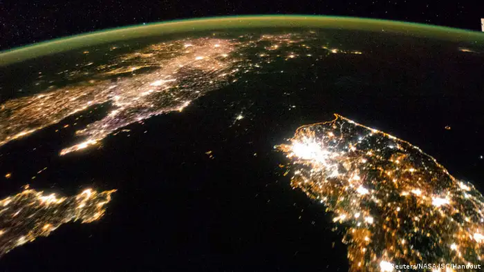 Satellitenbild der koreanischen Halbinsel