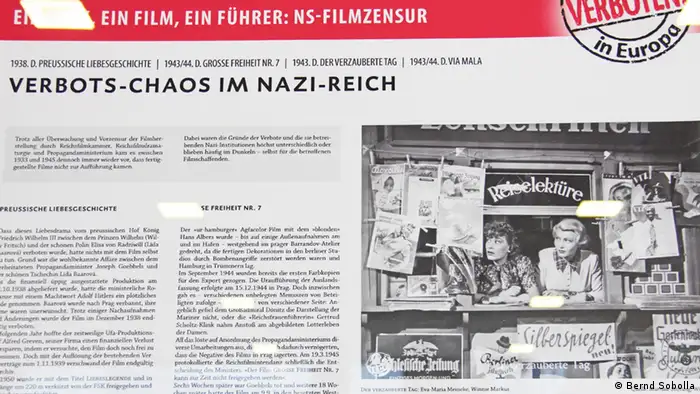 Filmzensur in Europa Ausstellungsansicht mit Schautafel zu Der verzauberte Tag (Foto: Bernd Sobolla)