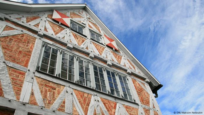 Old half-timbered warehouse in Wismar