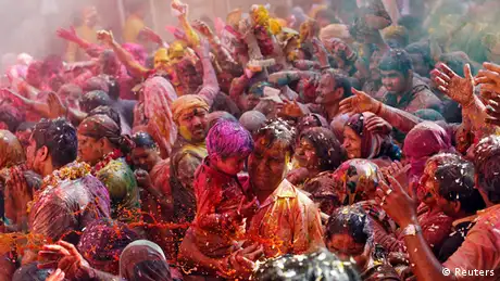 Holi Fest in Indien 2014