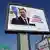 Wahlen in Serbien Wahlkampf Wahlplakat mit Aleksandar Vucic