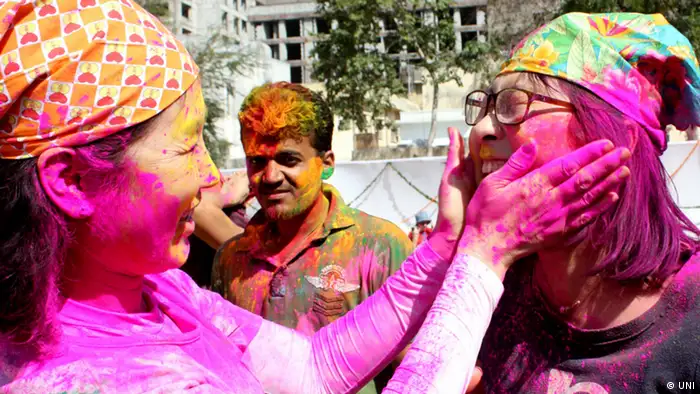 Holi Fest in Indien 2014