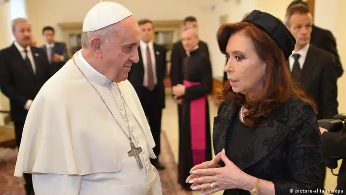 Papst Franziskus und Fernandez de Kirchner
