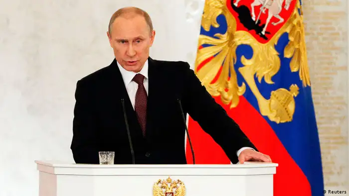 Putin spricht vor Parlament im Kreml zur Lage in der Ukraine 18.03.2014
