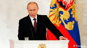 Putin spricht vor Parlament im Kreml zur Lage in der Ukraine 18.03.2014