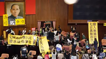 Taiwan Parlament Erstürmung 19.03.2014