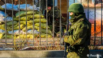 Krim Krise Soldaten 19.03.2014 Simferopol