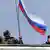 Russische Flagge über dem ukraineischen Marinestützpunkt in Sewastopol (Foto: rtr)