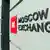 Russland Wirtschaft Börse in Moskau Logo Gebäude