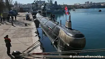 Krim-Konflikt: Erobertes ukrainisches U-Boot Saporoschje