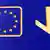Символ Евросоюза и стрелка вниз