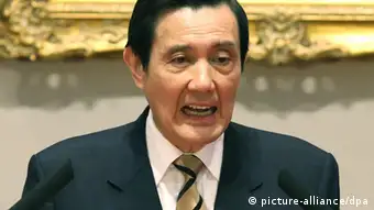 Taiwans Präsident Ma Ying-jeou gibt Pressekonferenz nach Studentenprotesten