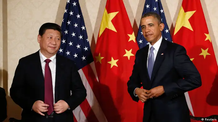 Obama und Xi Treffen in Amsterdam 24.03.2014
