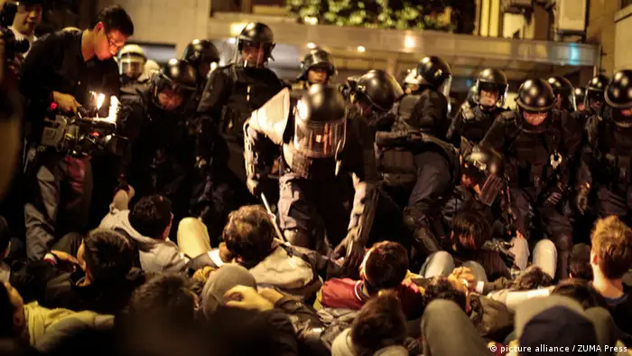 Taiwan Proteste Polizei 24.03.2014