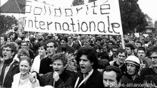 Deutschland Geschichte Studentenbewegung Daniel Cohn-Bendit Demonstration 1968
