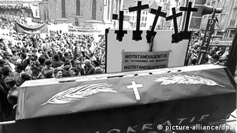 Deutschland Geschichte Studentenbewegung Frankfurt Demonstration gegen Notstandsgesetze 1968