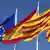 Flaggen EU Spanien Katalonien, Foto : pa