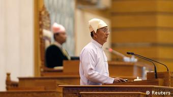 Myanmar Parlament Sitzung Thein Sein 26.03.2014
