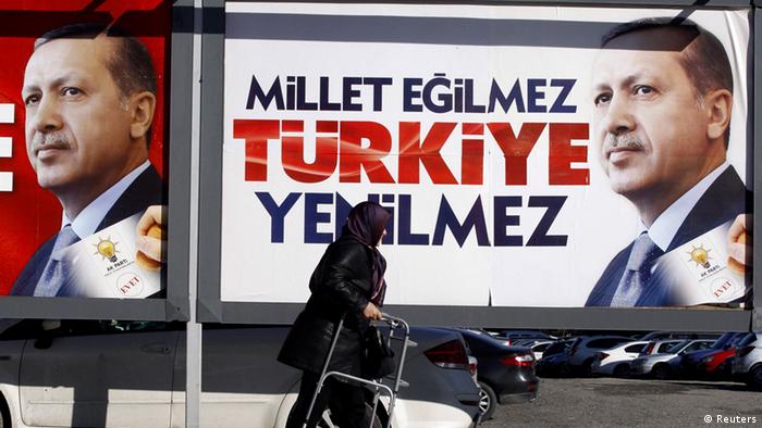 Türkei Istanbul Kommunalwahlen Wahlplakat