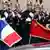 Frankreich China Präsident Xi Jinping bei Francois Hollande in Paris Flagge