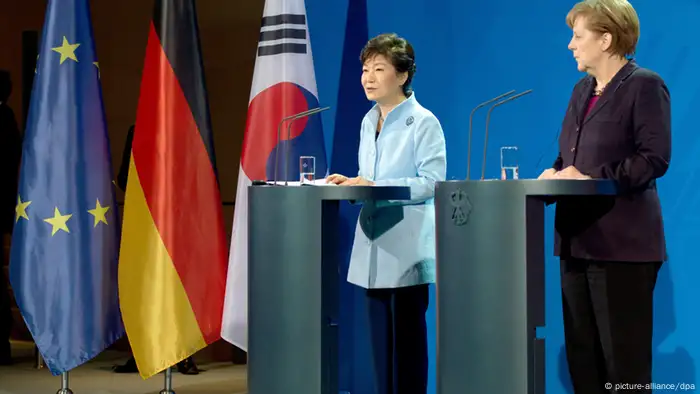 Park Geun Hye und Angela Merkel