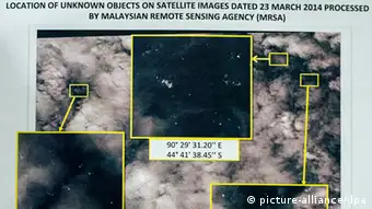 Malaysian Airlines Satellitenbilder 23. März