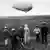 Deutschland Galerie Zeppelin Landung des Zeppelins Viktoria Luise in Westerland auf Sylt