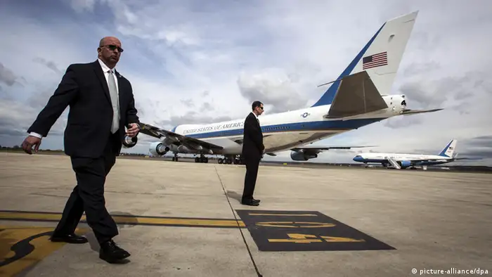 Obama in Rom Flughafen 28.03.2014