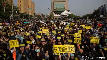 Taiwan Proteste in Taipeh 30.03.2014