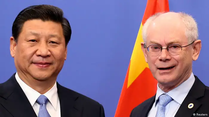 Xi in Brüssel mit Van Rompuy 31.03.2014