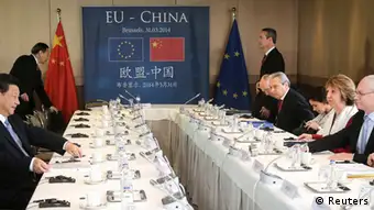 Xi in Brüssel mit Van Rompuy und Ashton 31.03.2014