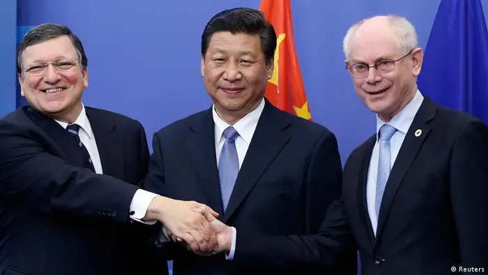 Xi in Brüssel mit Barroso und Van Rompuy 31.03.2014