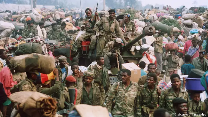 Military in Goma in Zaire in 1994