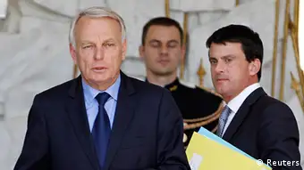 Frankreich Ministerpräsident Jean-Marc Ayrault und Nachfolger Manuel Valls