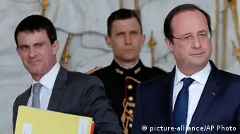 Frankreich Francois Hollande Manuel Valls