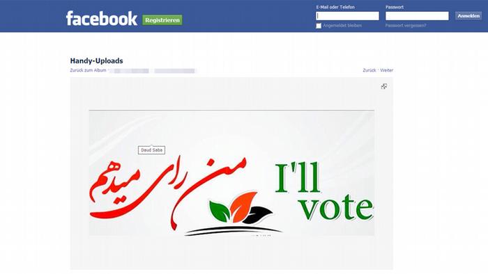 Afghanistan Präsidenschaftswahlen 2014 Facebook Kampagne (Foto: DW/H.Sirat)