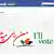 Slogan of a campaign on Facebook encouraging Afghans to vote