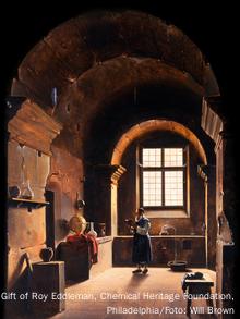 Gemälde: François-Marius Granet, Der Alchemist, 1. Hälfte 19. Jh., Öl auf Leinwand, (Foto: © Gift of Roy Eddleman, Chemical Heritage Foundation, Philadelphia / Foto: Will Brown)