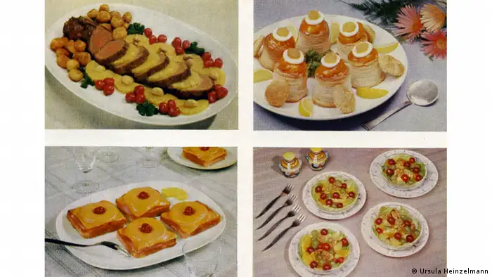 Toast Hawaii and other dishes for parties from the early 1960s, Courtesy: Ursula Heinzelmann