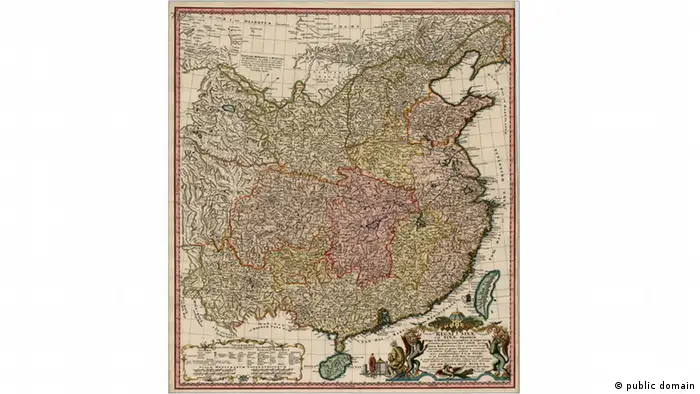 Regni Sinae vel Sinae propriae mappa China historische Karte AUSSCHNITT