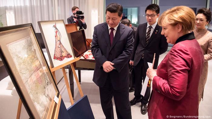 Karte von China aus dem 18. Jahrhundert Geschenk Merkel Xi Jinping
