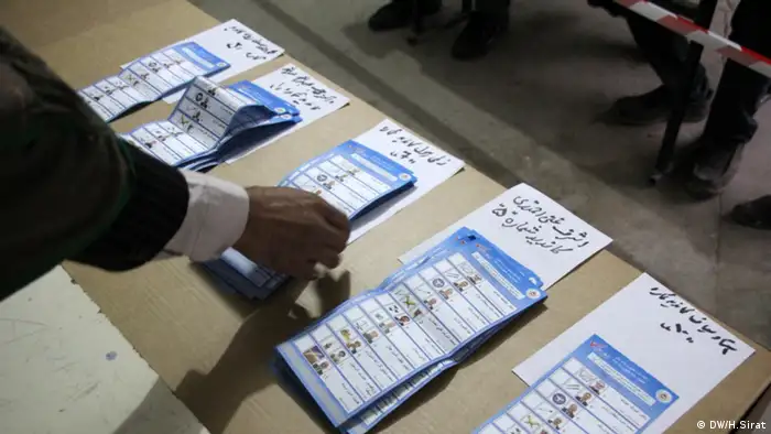 Afghanistan Kabul Präsidentschaftswahl 2014 Auszählung