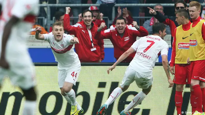 Stuttgart players celebrate