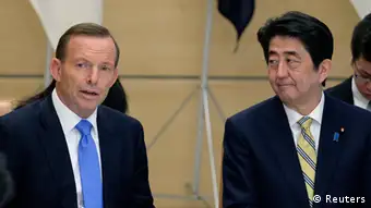 Australien Japan Zusammenarbeit Sicherheit 07.04.2014 Abbott und Abe