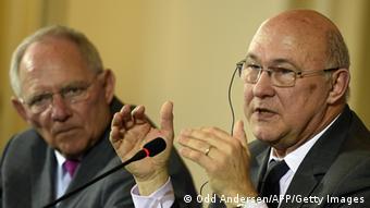 Michel Sapin bei Schäuble PK 07.04.2014 Berlin