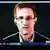 Edward Snowden bei der Videoschalte im Europarat (Foto: Reuters)