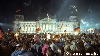 Feier der deutschen Wiedervereinigung vor dem Berliner Reichstag