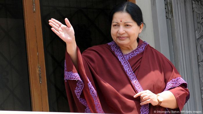 State premier of Tamil Nadu, Jayalalitha, found guilty in graft case | News  | DW | 27.09.2014