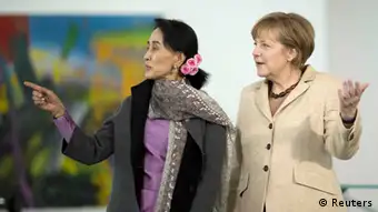 Aung San Suu Kyi Treffen mit Joachim Gauck in Berlin 10.04.2014