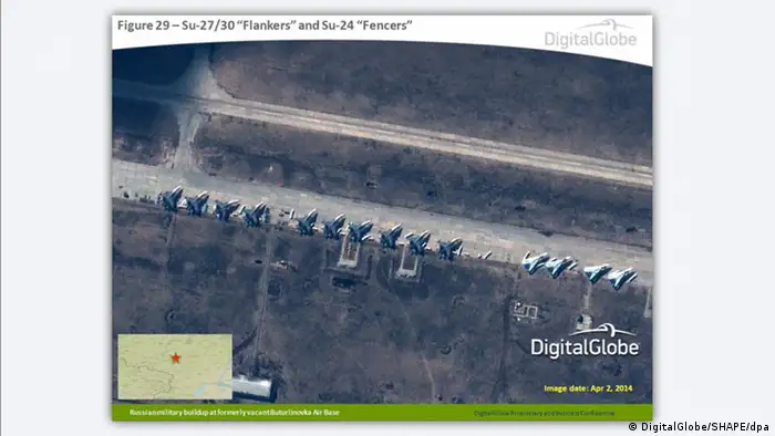 NATO Satellitenbild russische Truppen an Grenze zur Ukraine